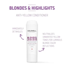 Goldwell Dualsenses Blondes & Highlights Anti-Yellow Conditioner 200ml (6.76floz)