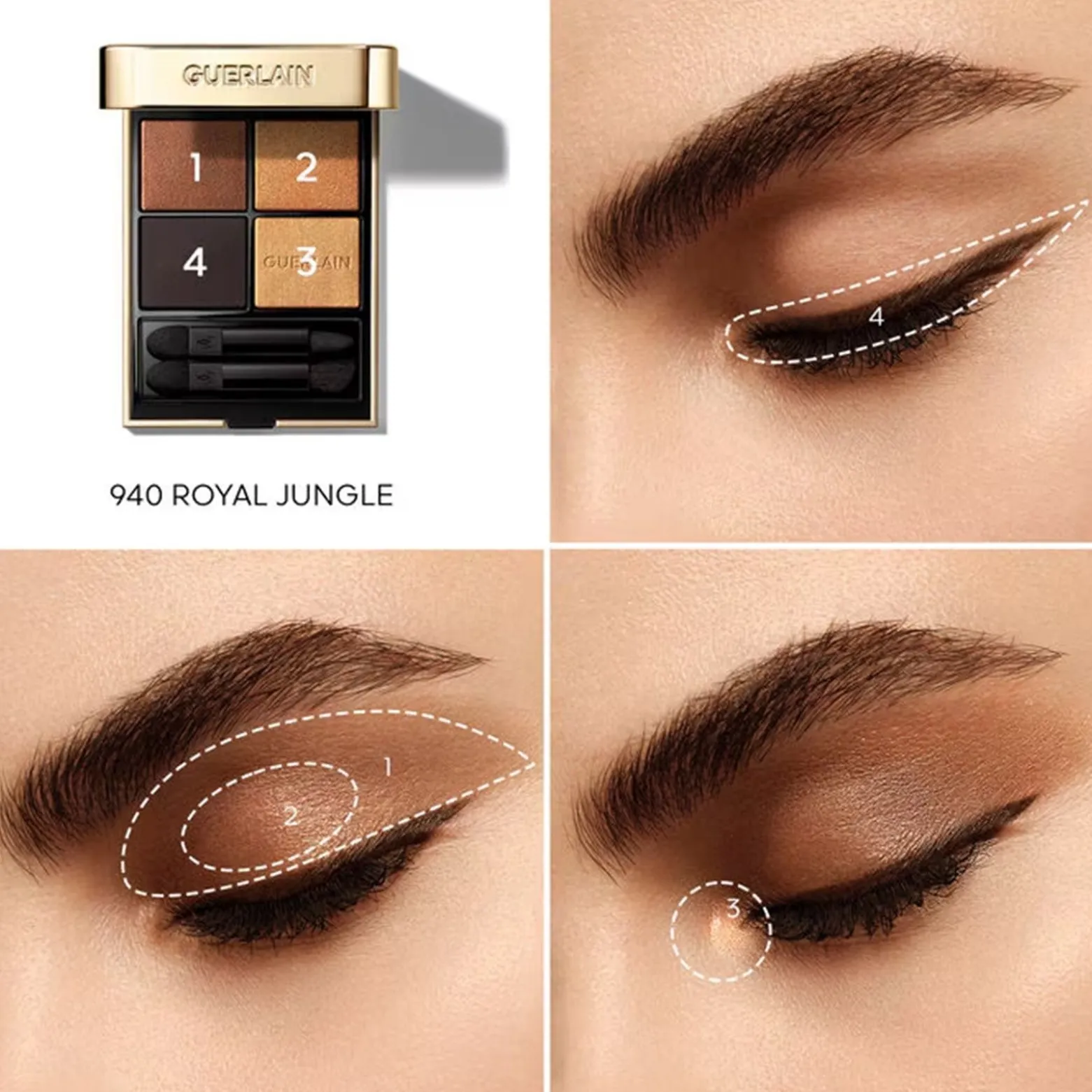 Guerlain Ombres G Multi-Effect Eyeshadow Quad 940 Royal Jungle