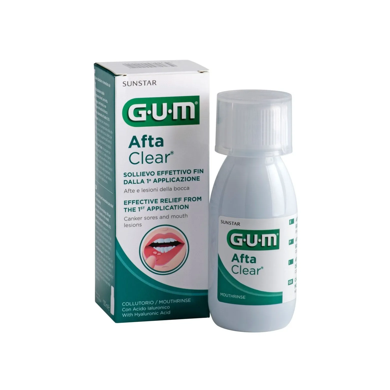 GUM AftaClear Mouthwash 120ml (4.05floz)