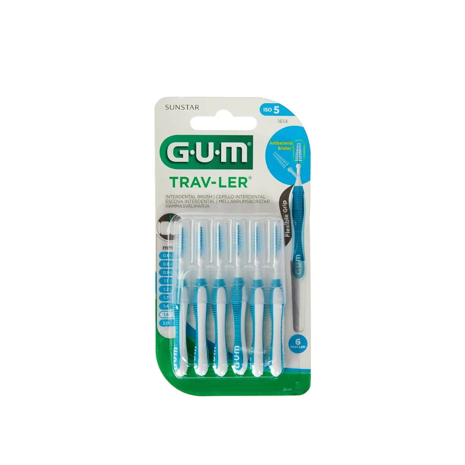 GUM Trav-Ler Interdental Brush ISO 5 x6