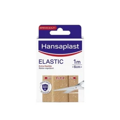 Hansaplast Elastic Extra Flexible Water Resistant Plasters 1mx6cm (1.1ydx2.4in)