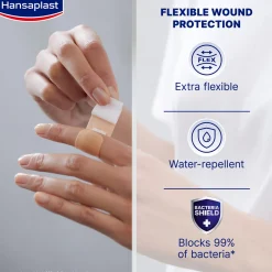 Hansaplast Elastic Extra Flexible Water Resistant Plasters x20
