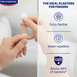 Hansaplast Finger Strips Elastic Plasters x16