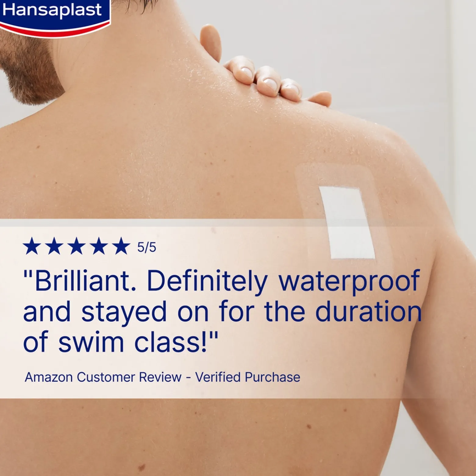 Hansaplast Med+ Aqua Protect XXL Sterile Waterproof Wound Plasters x5