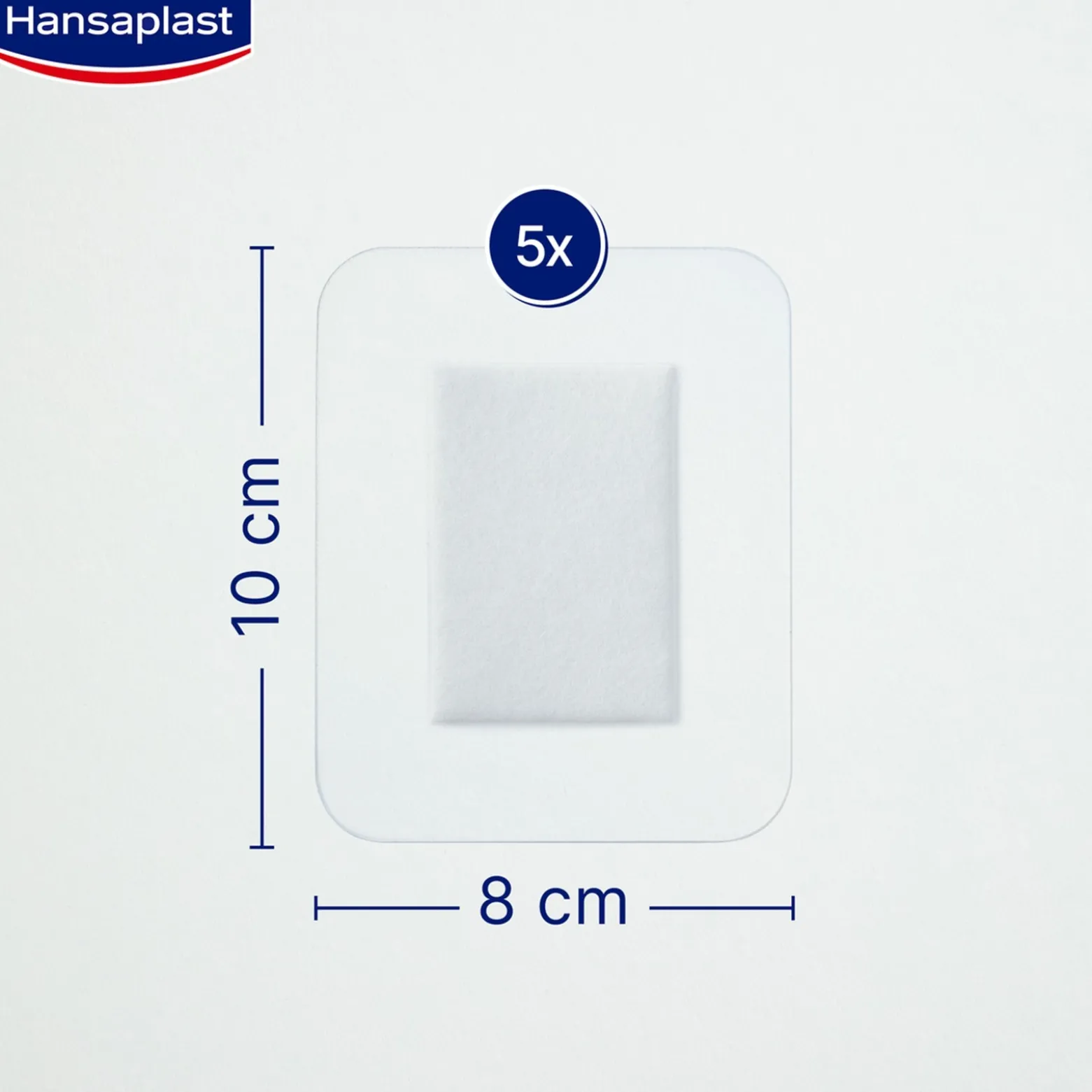 Hansaplast Med+ Aqua Protect XXL Sterile Waterproof Wound Plasters x5