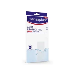 Hansaplast Med+ Aqua Protect 4XL Sterile Waterproof Wound Plasters x5