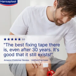 Hansaplast Med+ Classic Fixation Tape 5mx1.25cm (5.5ydx0.5in)