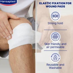 Hansaplast Med+ Elastic Fixation Bandage 4mx8cm x1 (4.4ydx3.1in)
