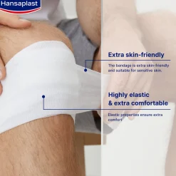 Hansaplast Med+ Elastic Fixation Bandage 4mx8cm x1 (4.4ydx3.1in)