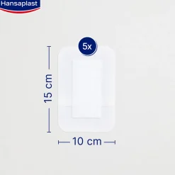 Hansaplast Med+ Sensitive 3XL Sterile Plasters x5