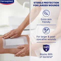 Hansaplast Med+ Sensitive 4XL Sterile Plasters x5