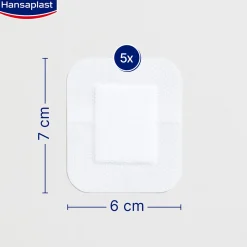 Hansaplast Med+ Sensitive XL Sterile Plasters x5