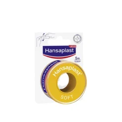 Hansaplast Med+ Soft Fixation Tape 5mx2.5cm (5.5ydx1.0in)