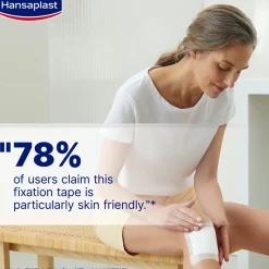 Hansaplast Med+ Soft Fixation Tape 5mx2.5cm (5.5ydx1.0in)