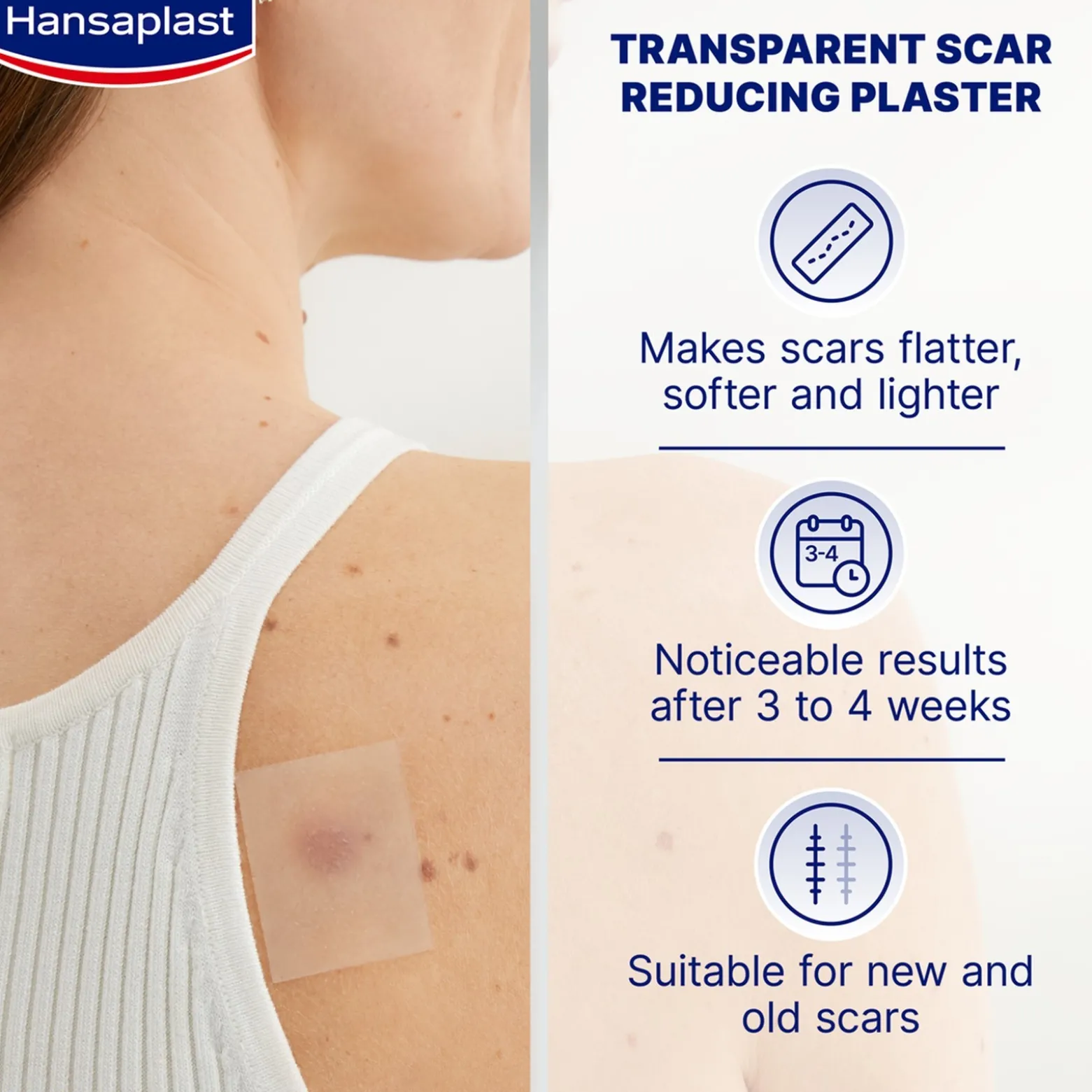Hansaplast Scar Reducer Self-Adhesive Patches x21