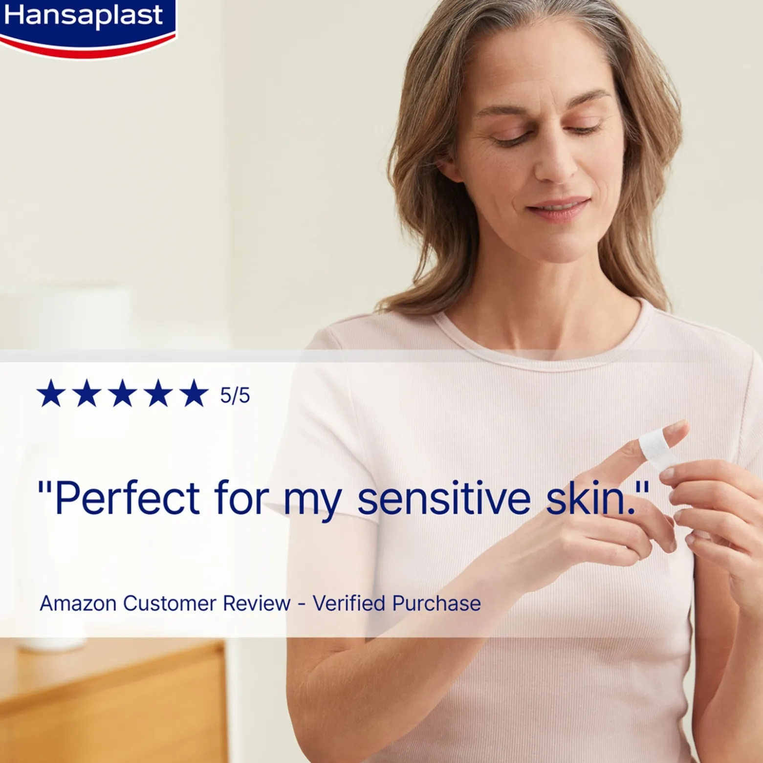 Hansaplast Sensitive Plasters 1mx6cm (1.1ydx2.4in)