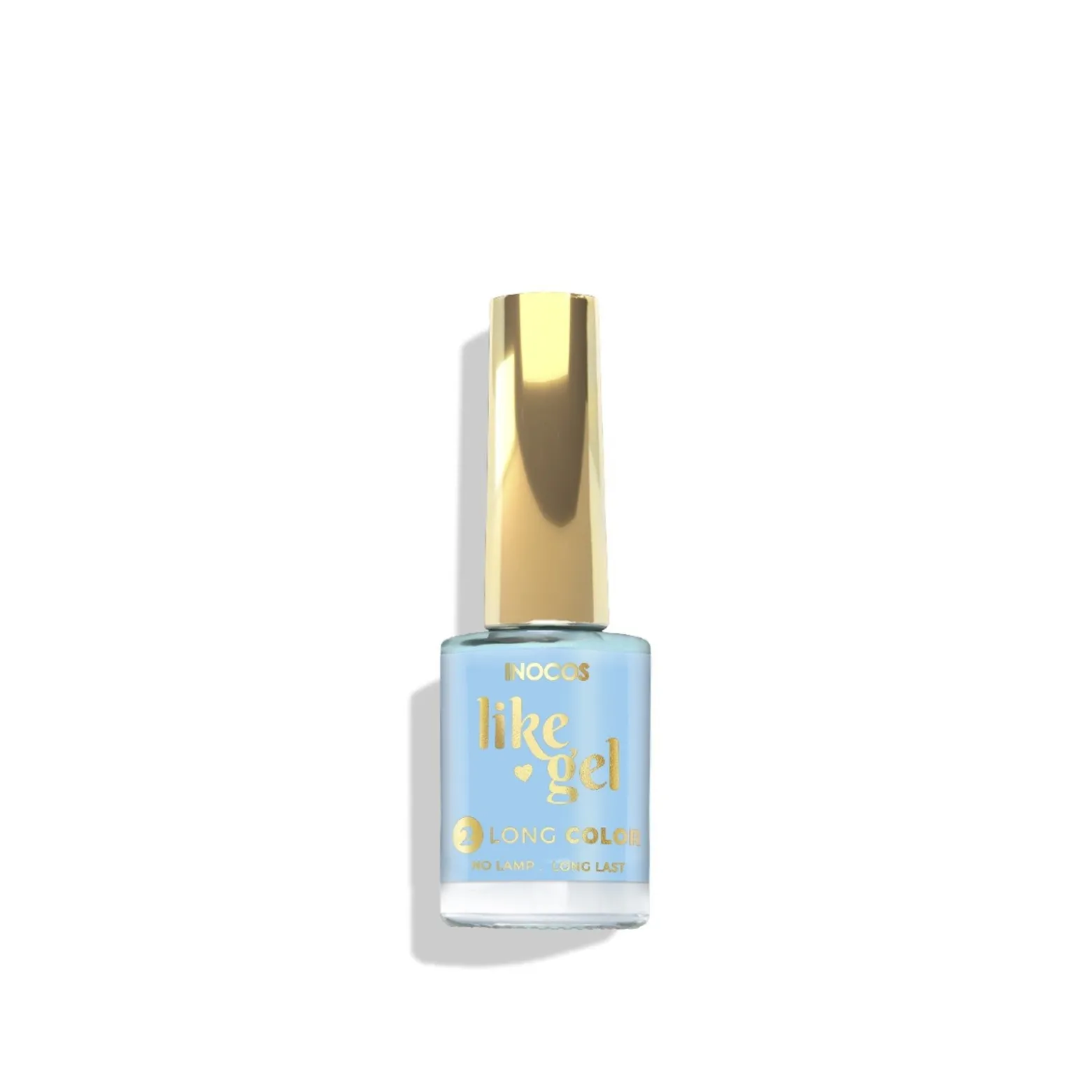 INOCOS Like Gel 2 Long Color Nail Polish 170 Pastel Blue 11ml (0.37floz)