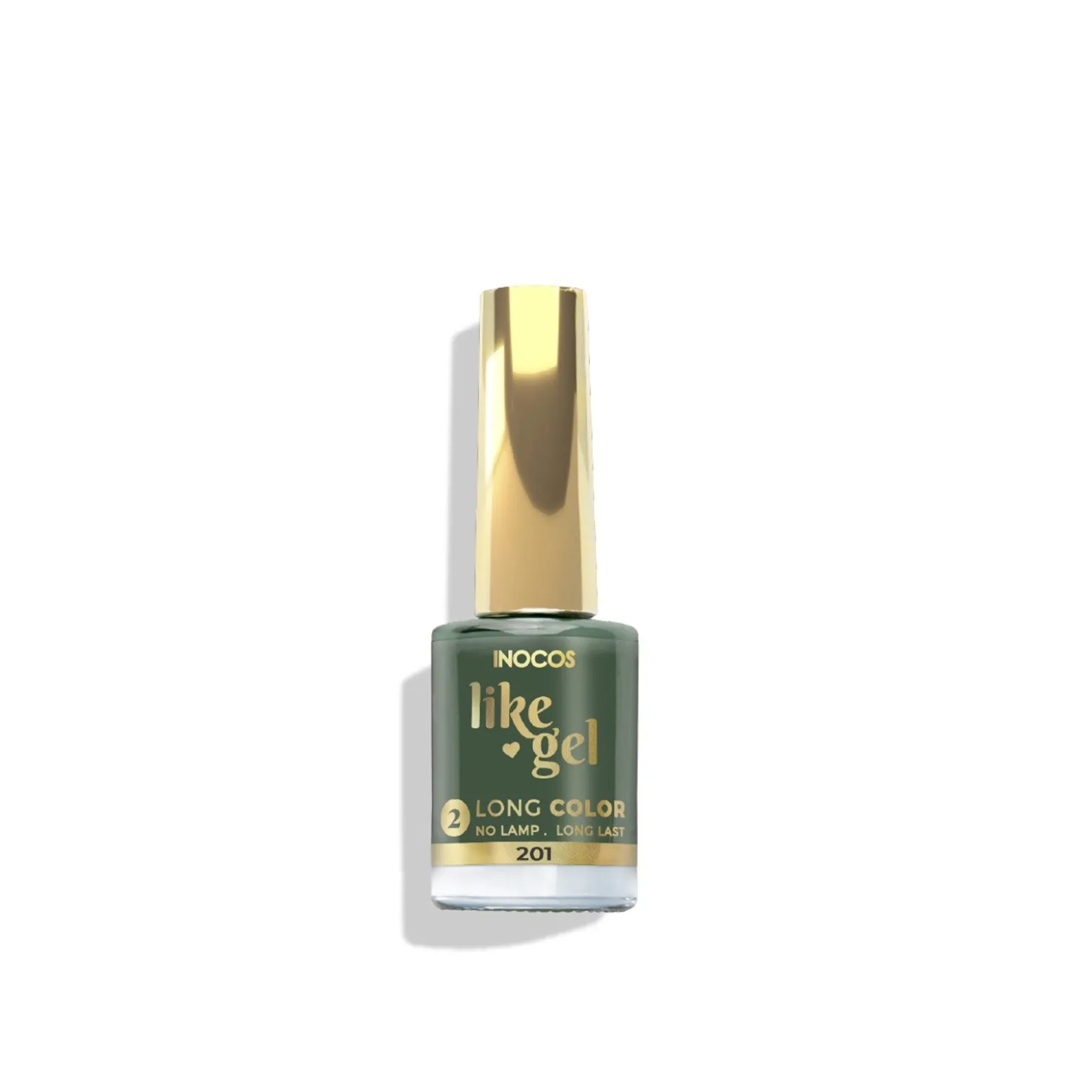 INOCOS Like Gel 2 Long Color Nail Polish 201 Mint Green 11ml (0.37floz)