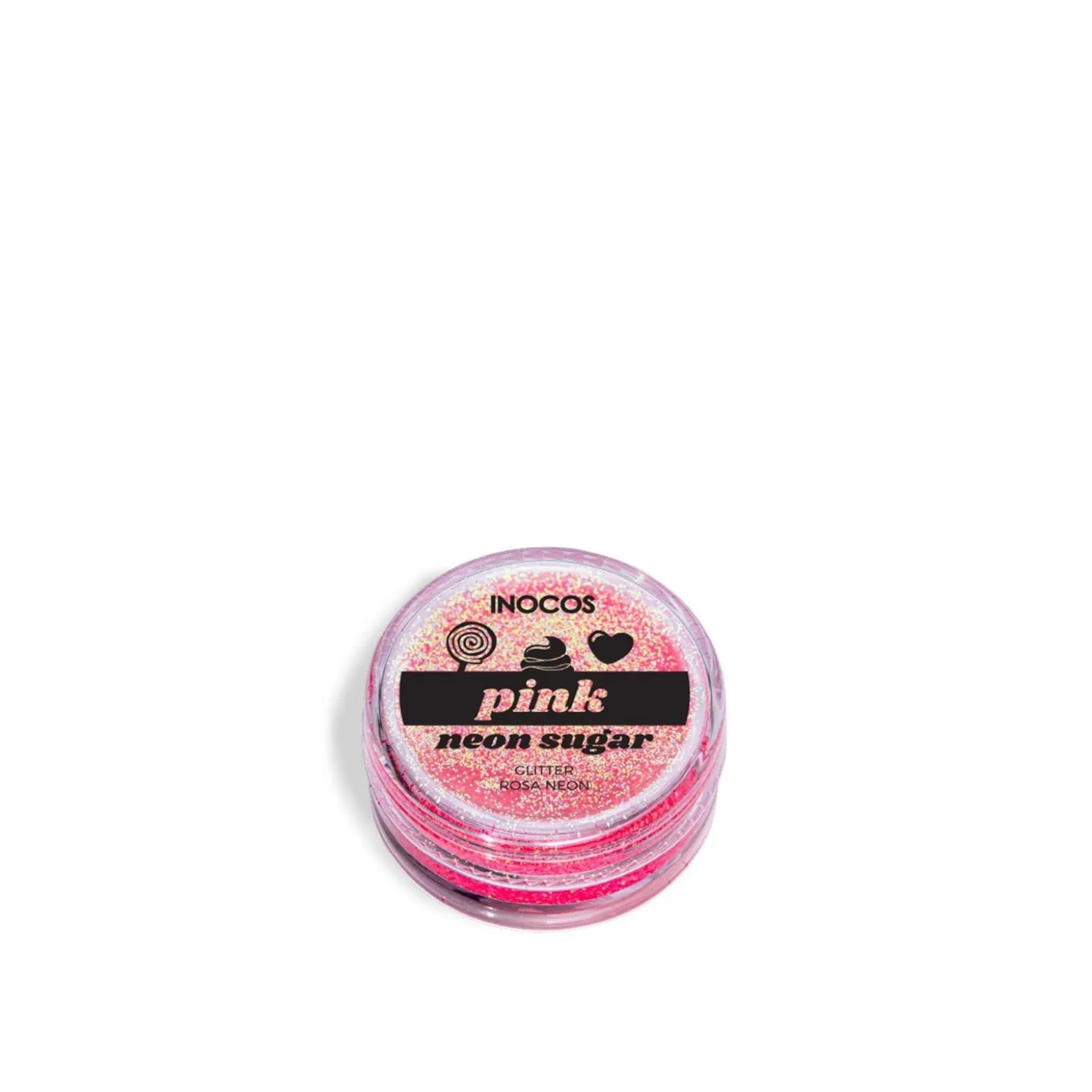 INOCOS Neon Sugar Glitter Pink 3g (0.10oz)