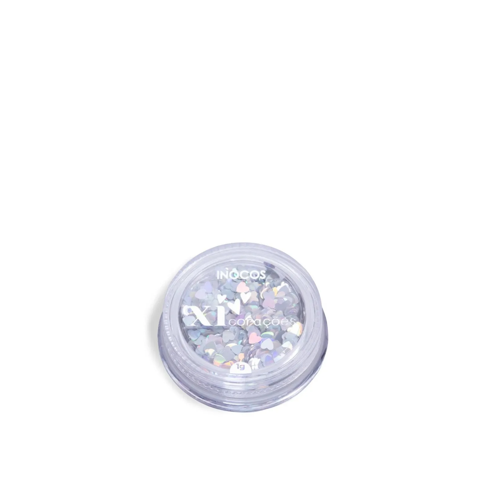 INOCOS Xi-Heart Glitter Silver 1g (0.03oz)