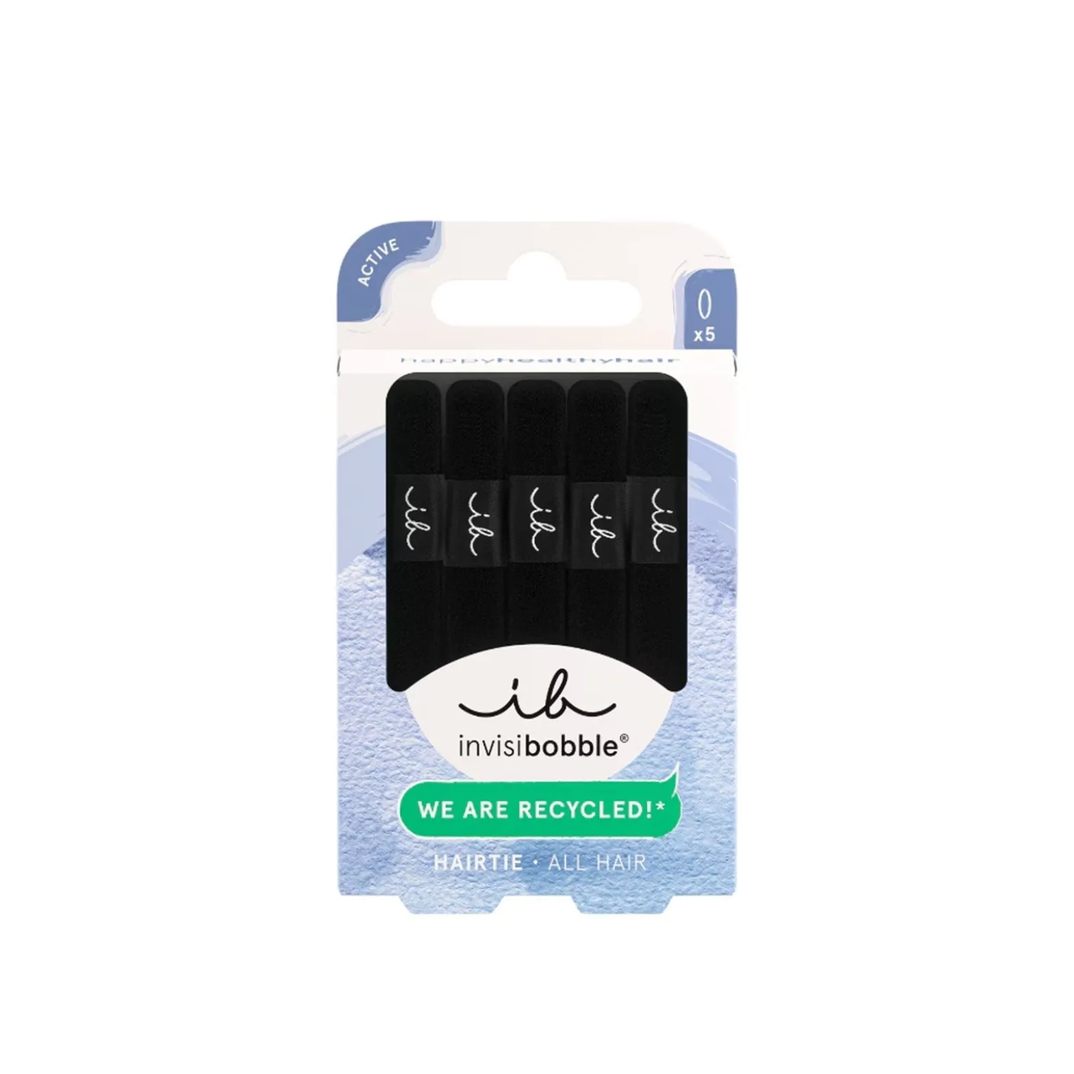 invisibobble Hair Tie Black x5