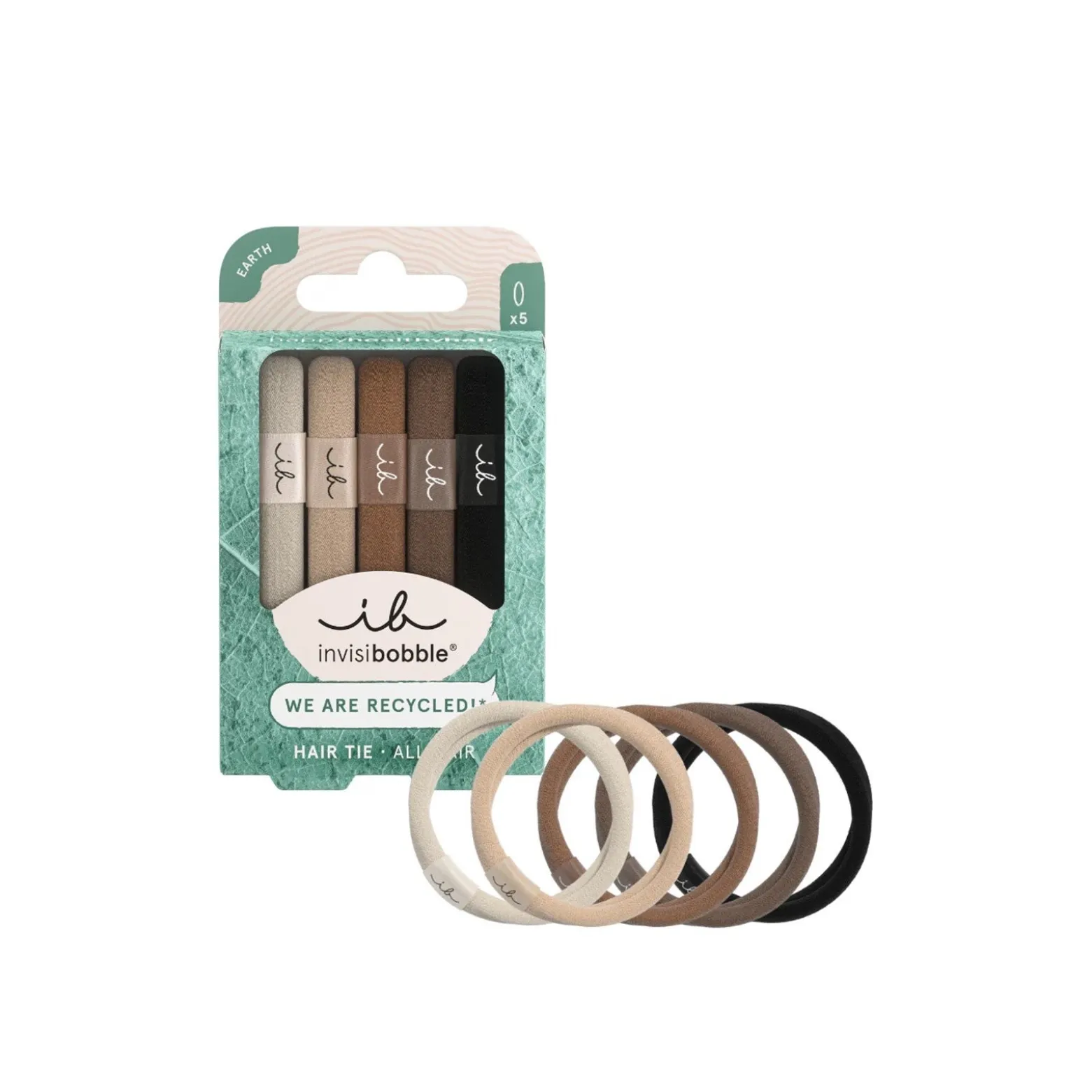 invisibobble Hair Tie Mocha x5
