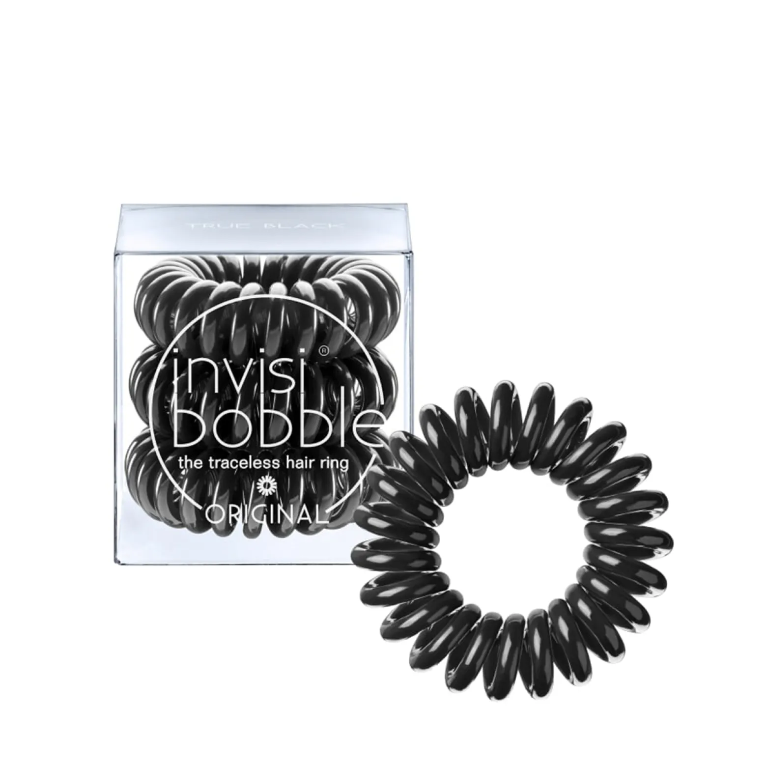 invisibobble Original Hair Spiral True Black x3