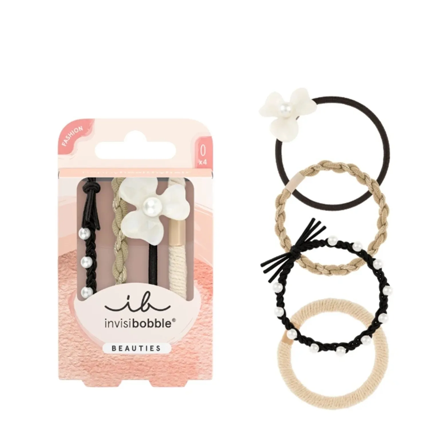 invisibobble Twistar Flower Pearl x4