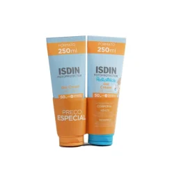 ISDIN Fotoprotector Gel Cream Wet Skin SPF50 250ml + Pediatrics Gel Cream Wet Skin SPF50 250ml (8.45floz + 8.45floz)