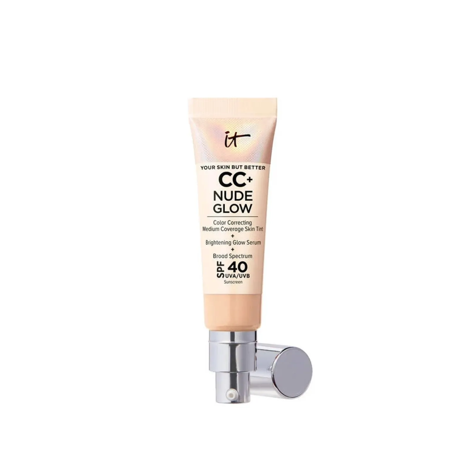 IT Cosmetics CC+ Nude Glow Lightweight Foundation SPF40 Light Medium 32ml (1.08floz)