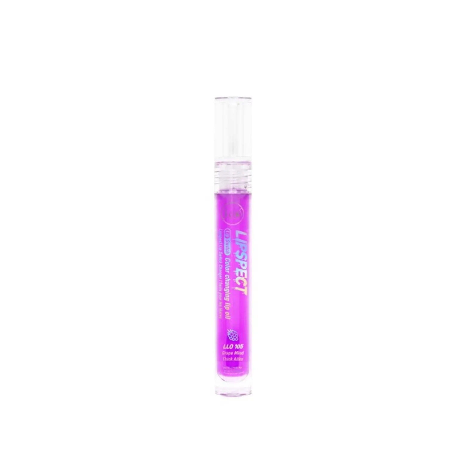J.Cat Lipspect Lip Switch Color Changing Lip Oil 105 Grape Mind Think Alike 3ml (0.1floz)