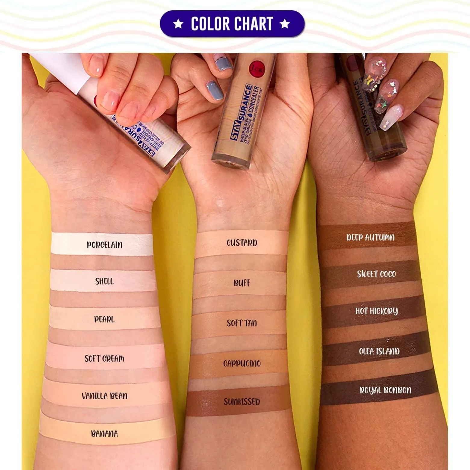 J.Cat Staysurance Water-Sealed Zero-Smudge Concealer 105 Vanilla Bean 6.5g (0.23floz)