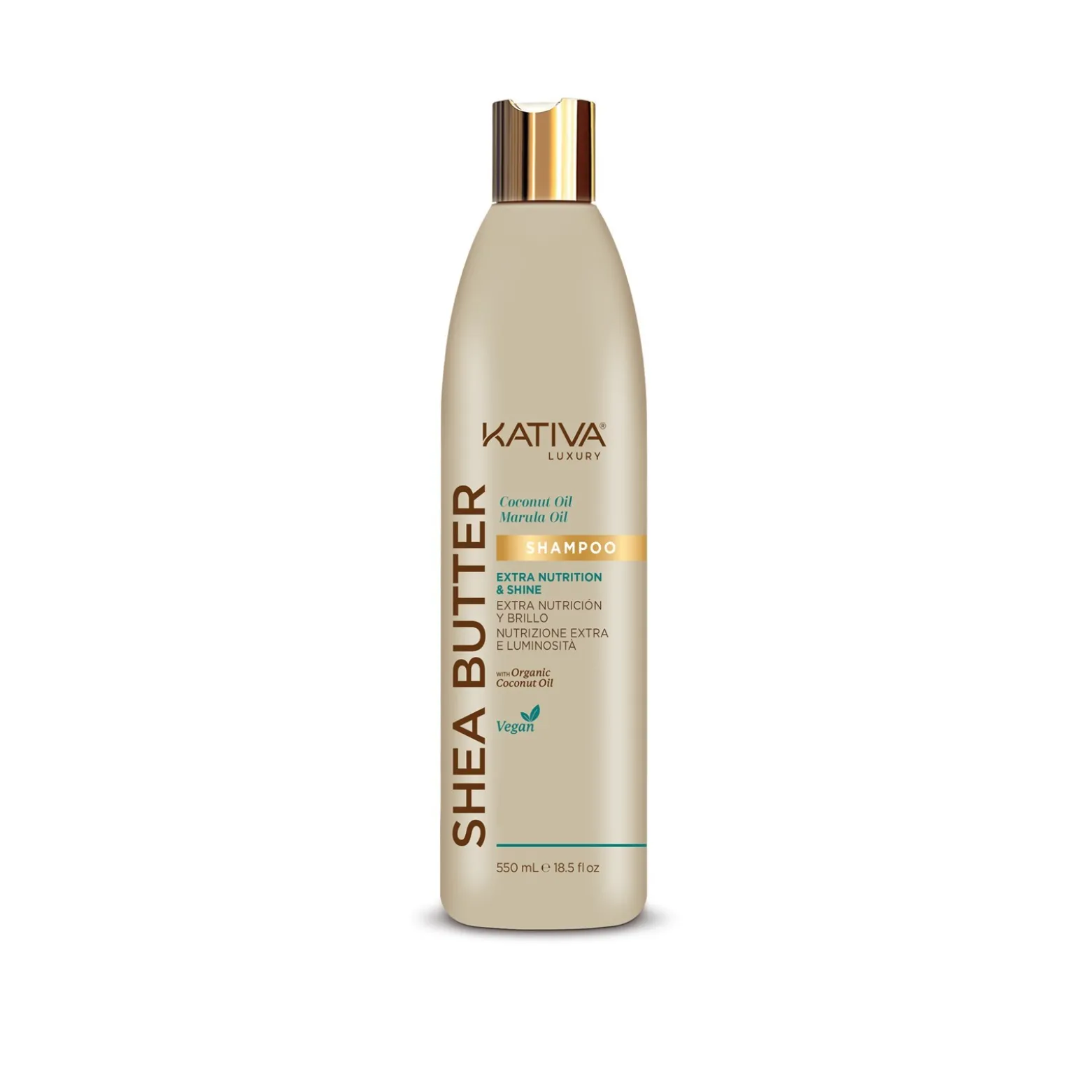 Kativa Luxury Shea Butter Extra Nutrition & Shine Shampoo 550ml (18.5floz)