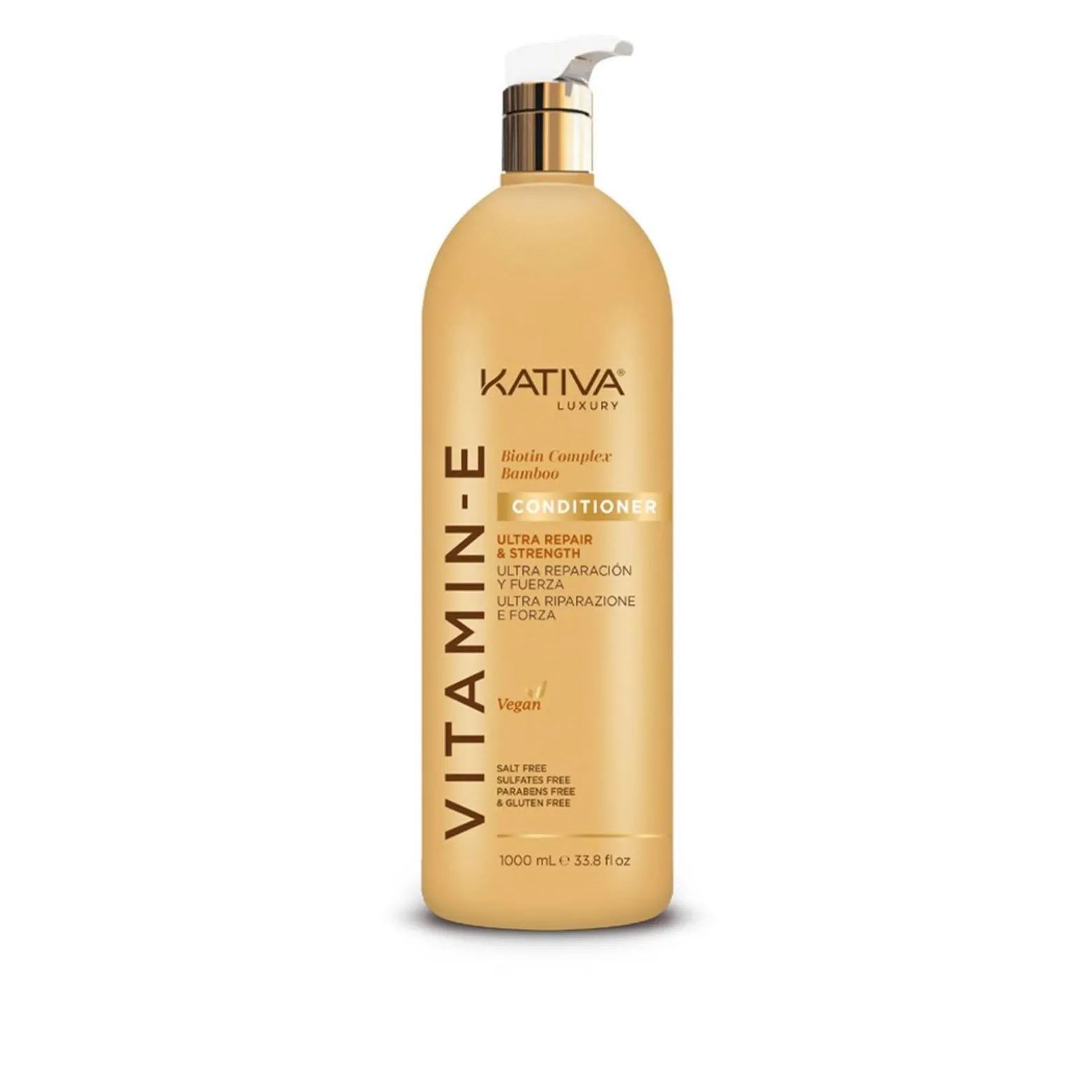 Kativa Luxury Vitamin-E Ultra Repair & Strength Conditioner 1L (33.8 fl oz)