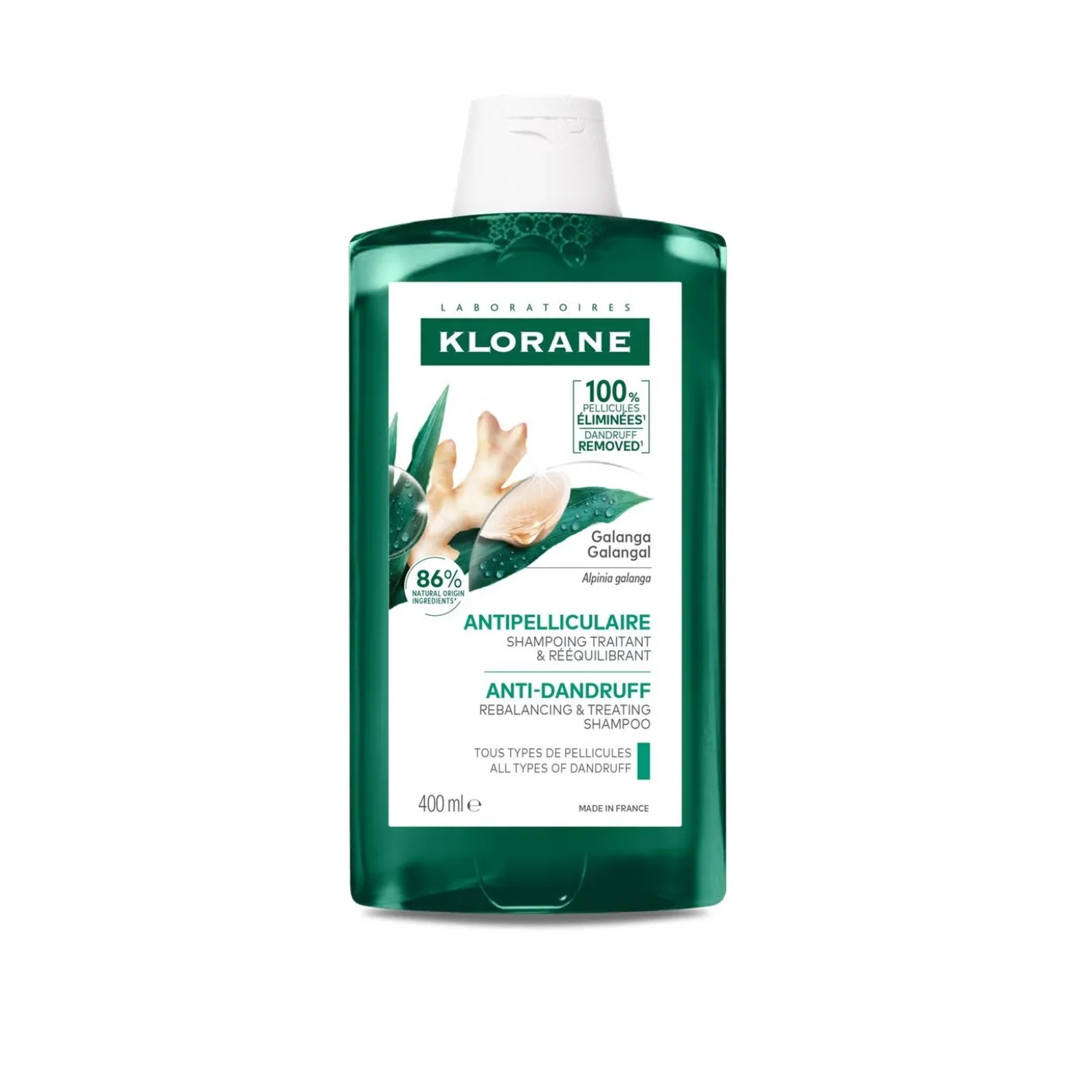 Klorane Anti-Dandruff Rebalancing & Treating Shampoo with Galangal 400ml