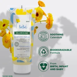 Klorane Baby Detangling Shampoo 200ml (6.76floz)