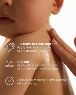 Klorane Baby Multi-Purpose Oil with Organic Calendula 200ml (6.7floz)