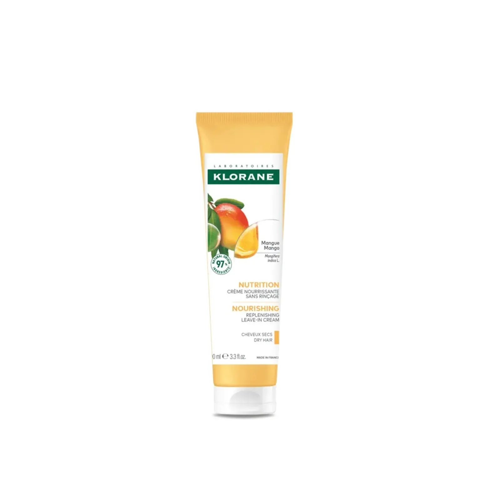 Klorane Nourishing Replenishing Leave-In Cream with Mango Butter 100ml (3.3floz)