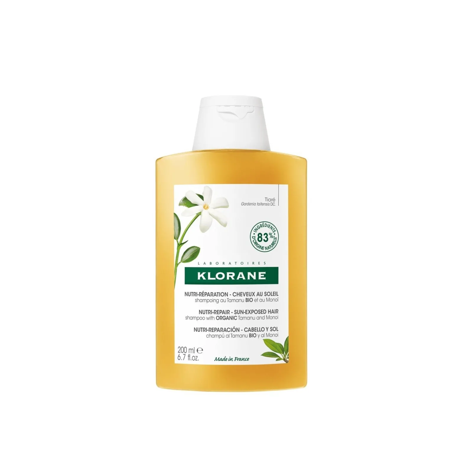 Klorane Sun Radiance Nourishing Shampoo with Tamanu and Monoi 200ml (6.76floz)