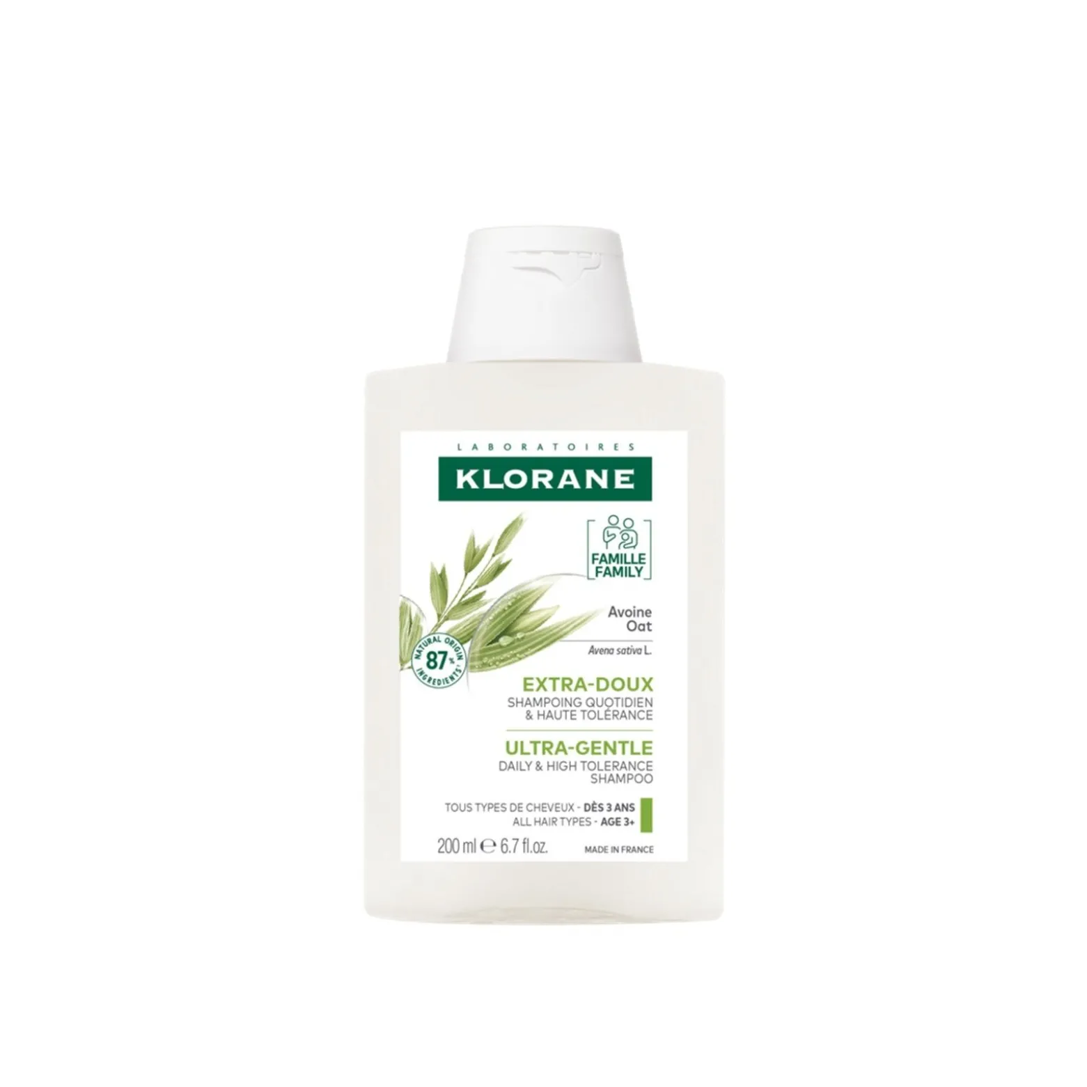 Klorane Ultra-Gentle Shampoo with Oat Milk 200ml