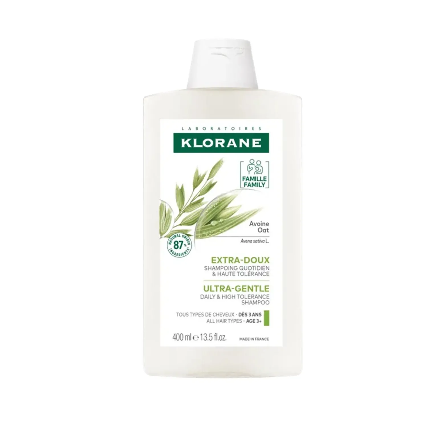 Klorane Ultra-Gentle Shampoo with Oat Milk 400ml (13.53floz)