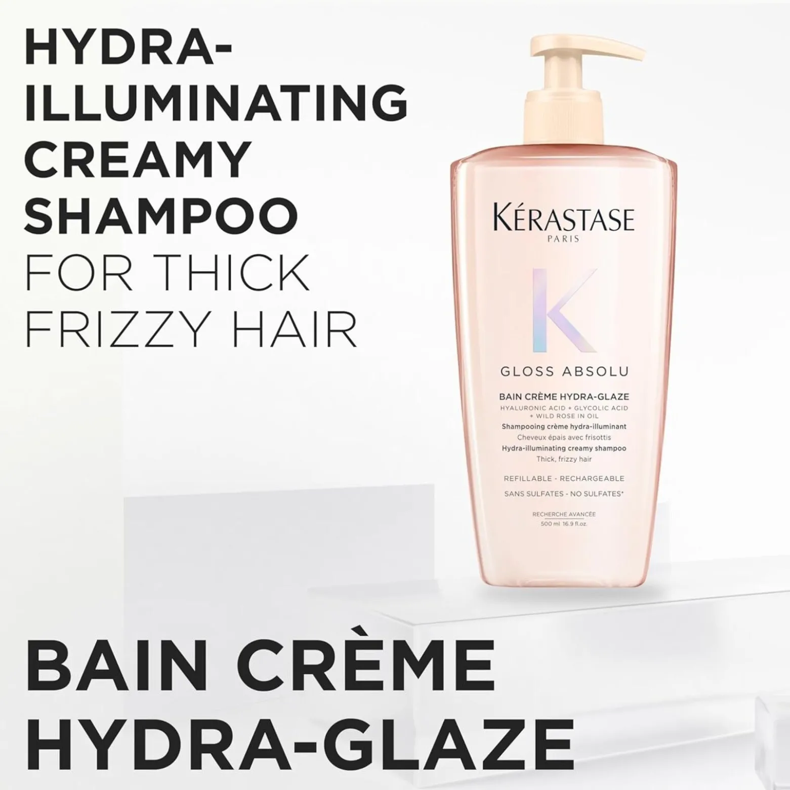 Kérastase Gloss Absolu Bain Crème Hydra-Glaze Creamy Shampoo 500ml (16.9floz)