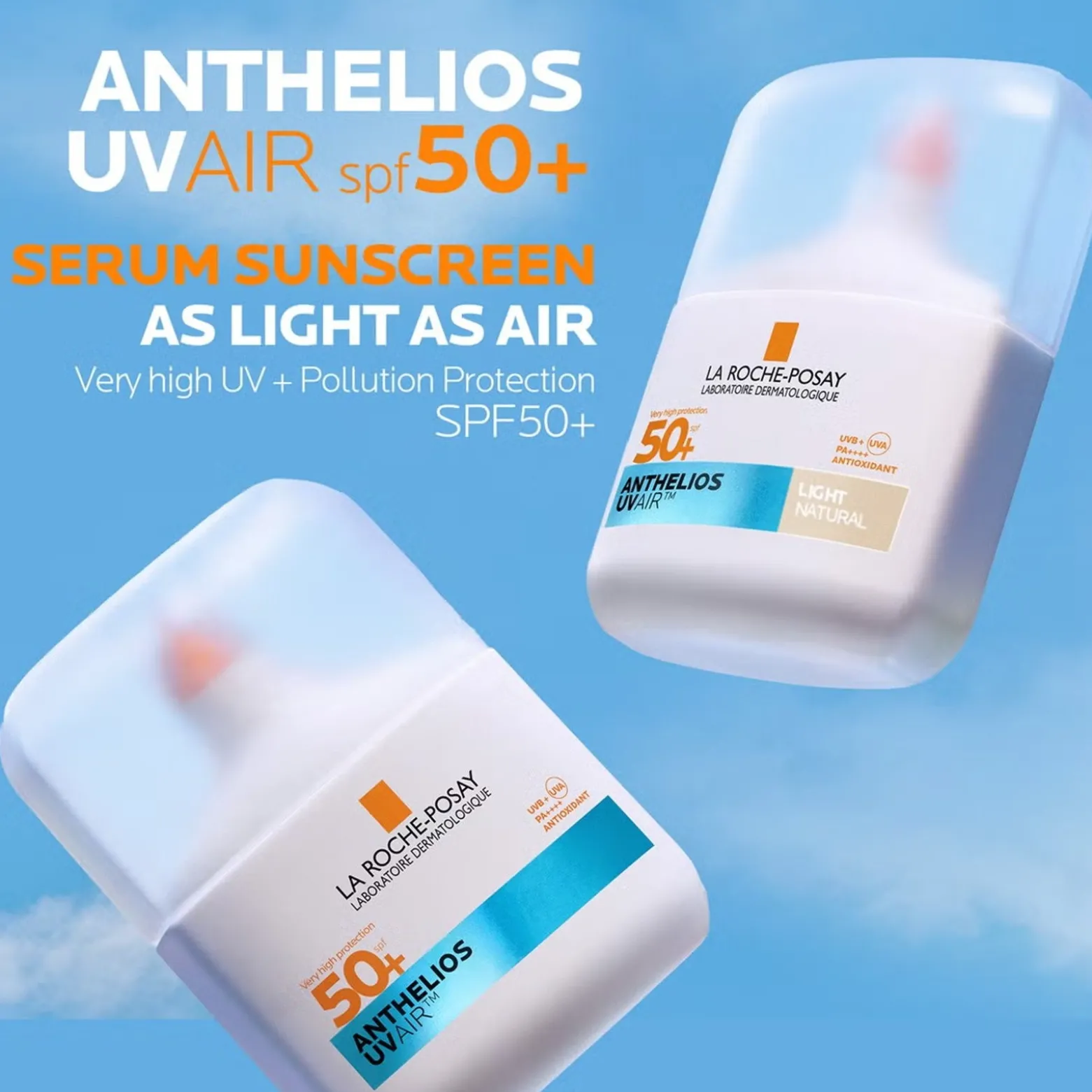 La Roche-Posay Anthelios UV Air Serum Sunscreen Light Natural SPF50+ 50ml (1.69floz)