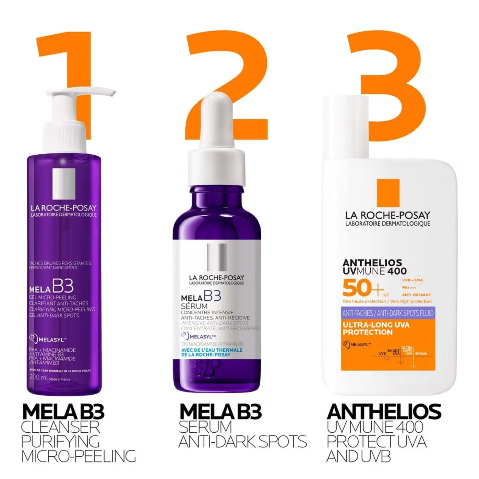 La Roche-Posay Anthelios UVMune 400 Anti-Dark Spots Fluid SPF50+ Sunscreen 50ml (1.69floz)