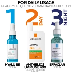 La Roche-Posay Anthelios UVMune 400 Oil Control Fluid Sunscreen SPF50+ 50ml (1.7 fl oz)