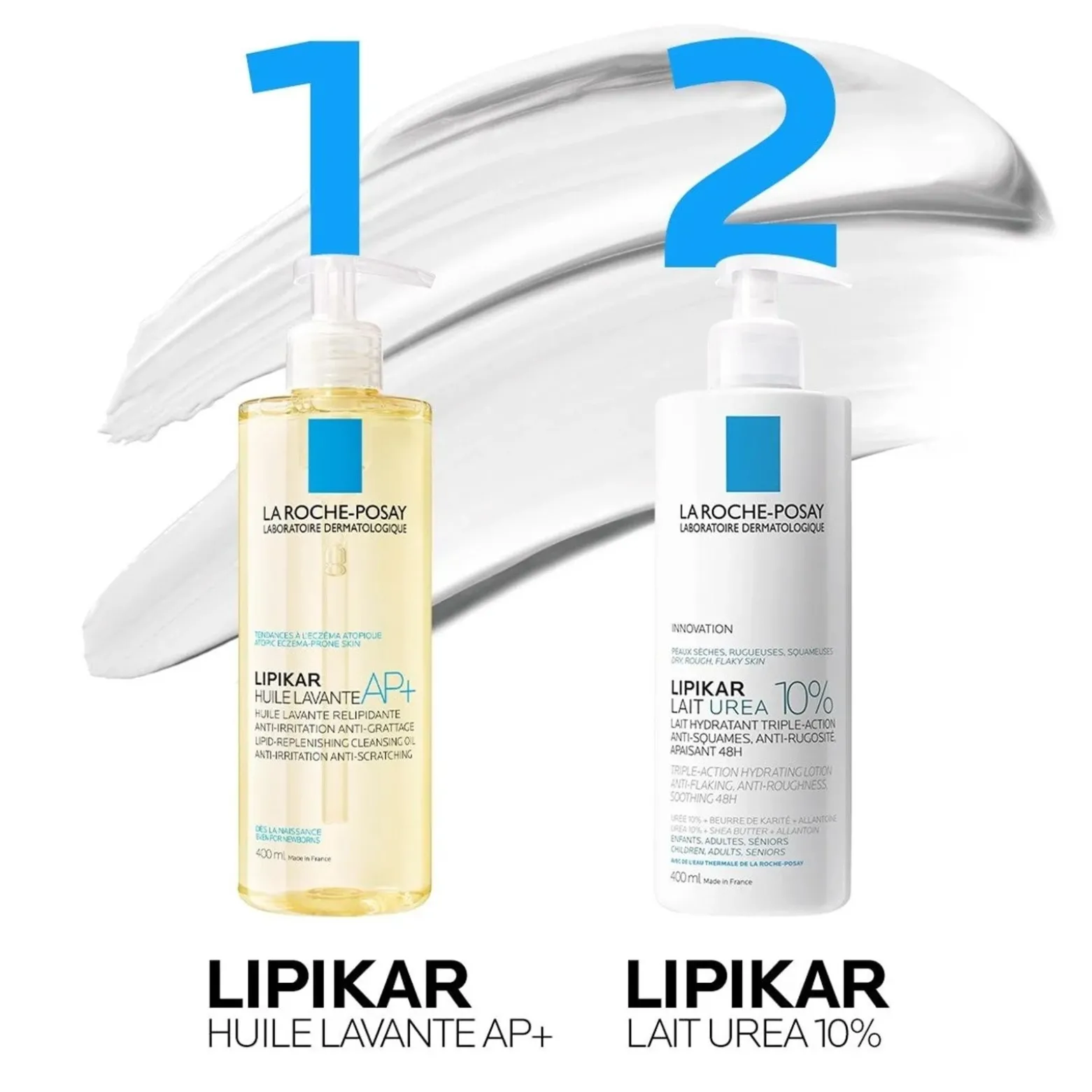La Roche-Posay Lipikar Lait Urea 10% Triple-Action Hydrating Lotion 400ml (13.53 fl oz)