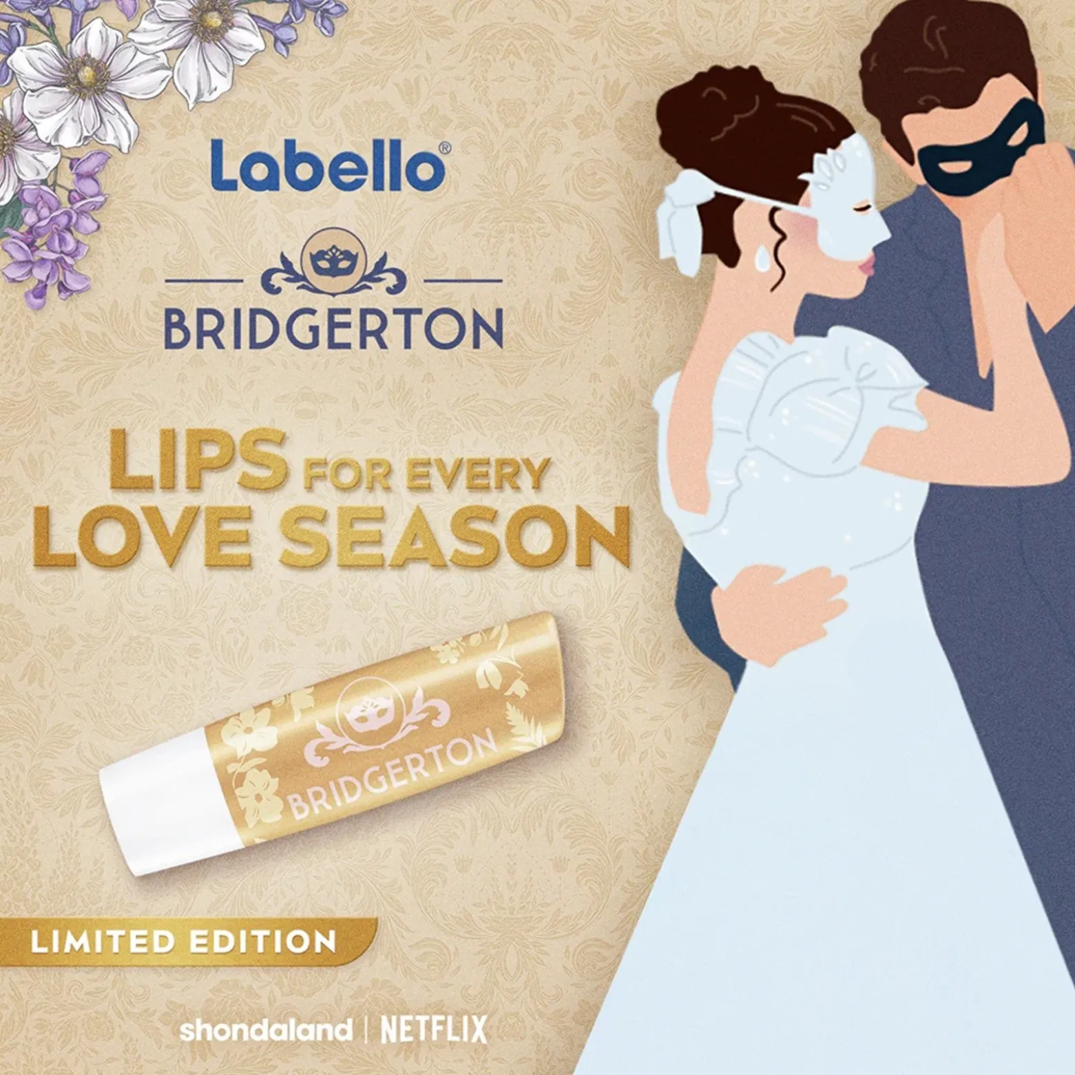 Labello Bridgerton Lip Balm Vanilla Biscuit 4.8g (0.16oz)