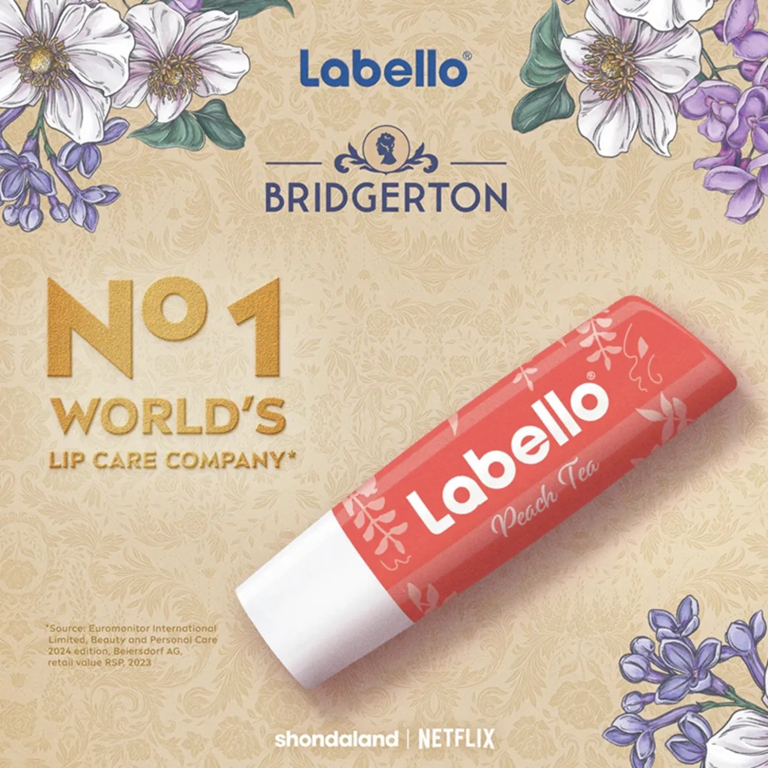Labello Bridgerton Lip Balm Peach Tea 4.8g (0.16oz)