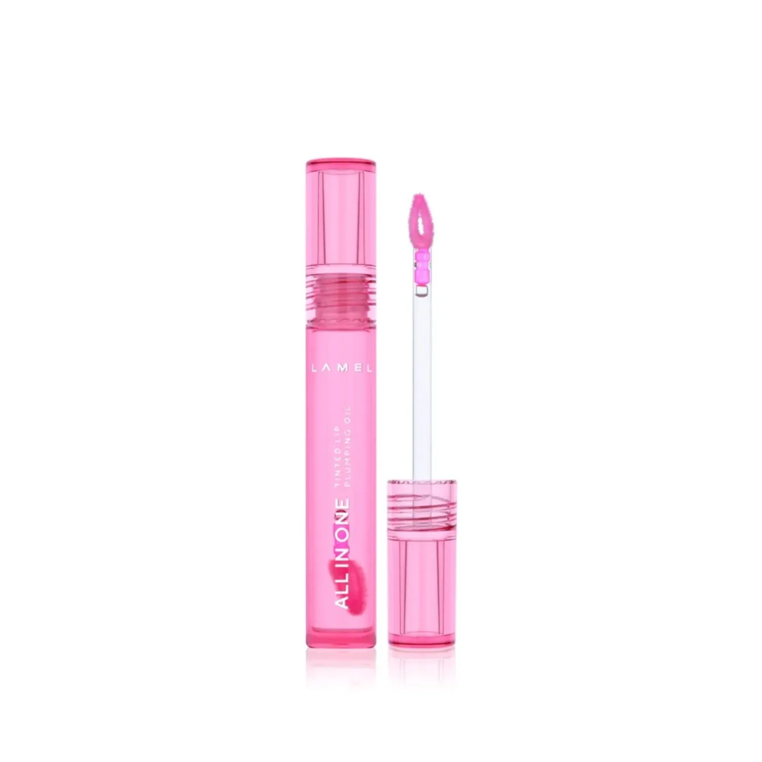 Lamel All in One Tinted Lip Plumping Oil 402 Pink Sparkle 3ml (0.1floz)
