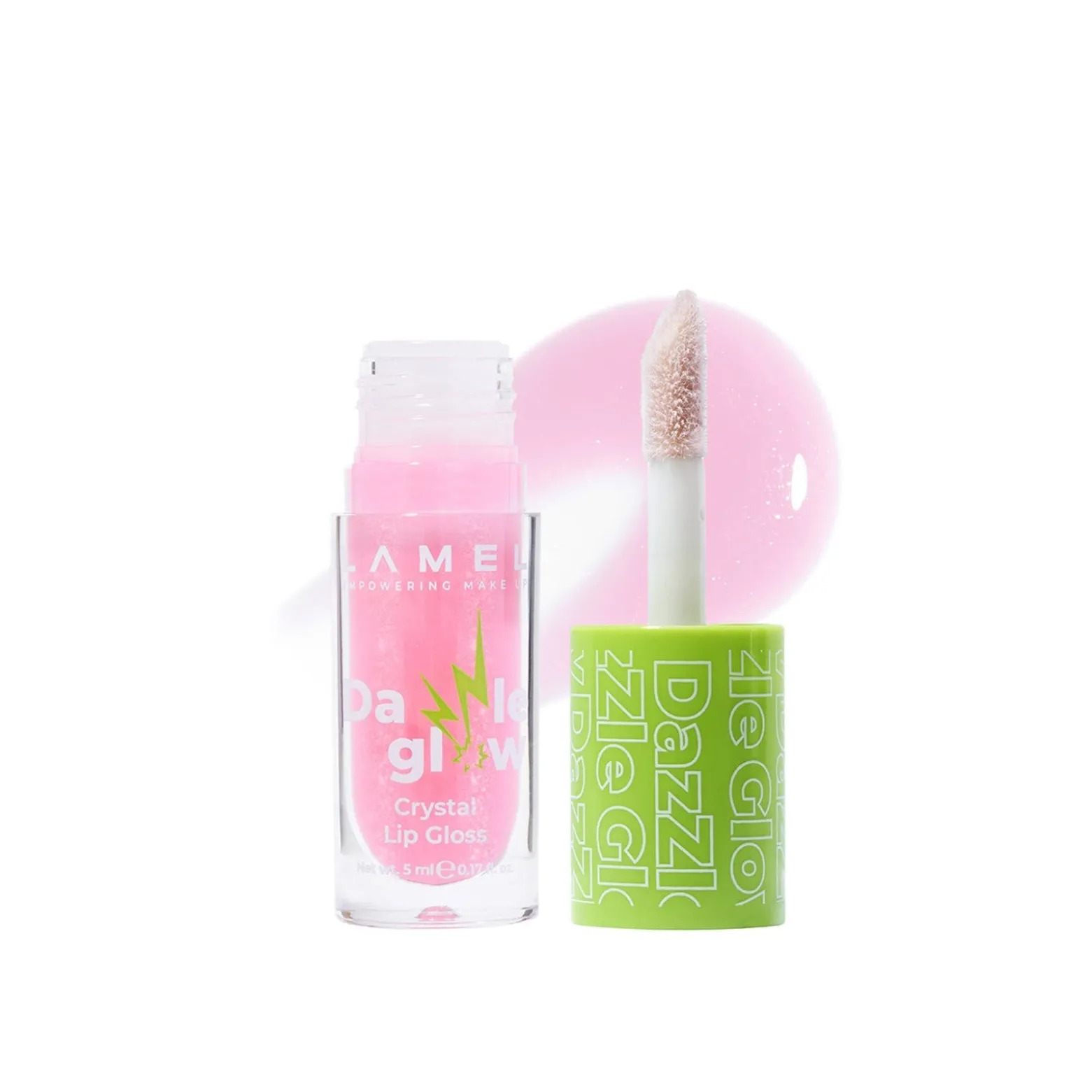 Lamel Dazzle Glow Crystal Lip Gloss 405 Cotton Candy 5ml (0.17floz)
